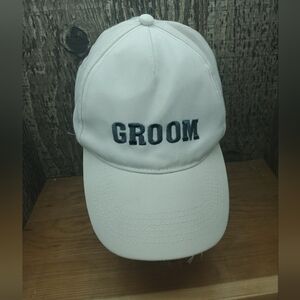 “Groom” Graphic Embroidered Adult Strapback Adjustable Hat Baseball Cap Wedding